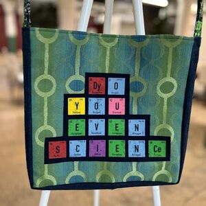 Science tshirt crossbody bag